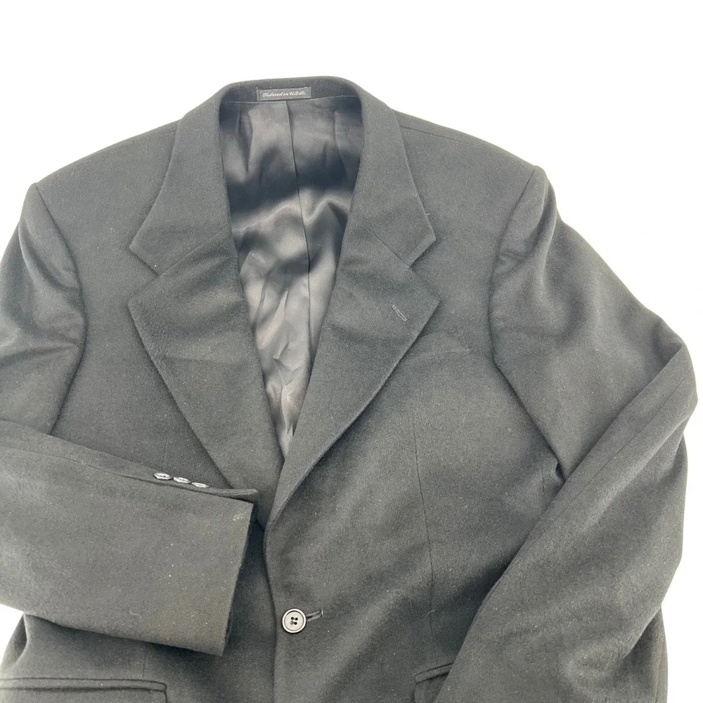 Amherst & Brock‎ Made in USA Black Camelhair Blazer Today's Man 38R